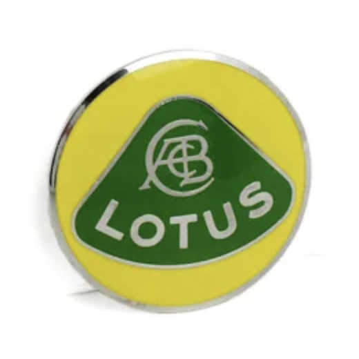 01 Nose Badge, Lotus logo, Green/Yellow